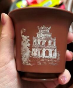 Chén chủ Nê Hưng Nhiều Dáng Khắc Hồ Gươm 70-100ml CNH57