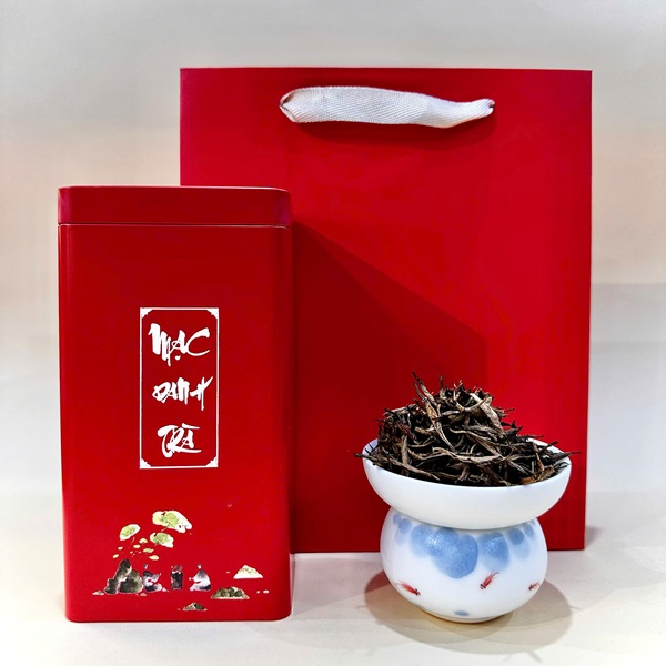 Hồng trà Tây Côn Lĩnh 1 búp làm từ bạch trà cực phẩm gói 200g HT200