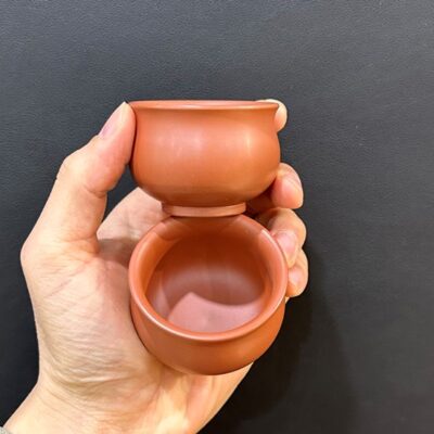 chén uống trà tử sa nê hưng màu đỏ đẹp làm ly nhỏ 55ml uống trà ngon