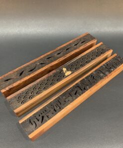 Hộp gỗ xông trầm hương nhang không tăm cao cấp bằng gỗ trắc 23cm bền đẹp