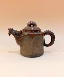 Ấm tử sa nê hưng cao cấp hỏa biến rồng thủ công đẹp 350ml AKC190