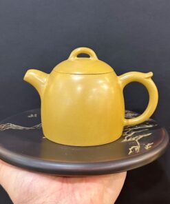 Ấm tử sa nê hưng cao cấp thủ công dáng tần quyền vàng 280ml đẹp pha trà ngon.