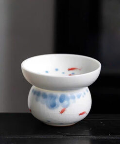 Lọc trà sứ cao cấp màng lọc sứ đục tay thủ công đẹp lược trà tốt LT33