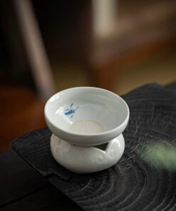 Lọc trà sứ gốm men lam cao cấp đẹp màng lọc đục thủ công nhỏ LT34