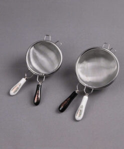 Lọc trà inox 304 cán dài dùng lược trà tốt bền dạng vợt LT27.