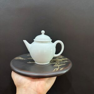 Ấm trà nhỏ bằng sứ cảnh đức men lam pha trà đẹp 160ml pha trà đối ẩm