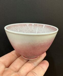 Chén quân diêu hồng men rạn cao cấp làm ly trà chủ đẹp CND07