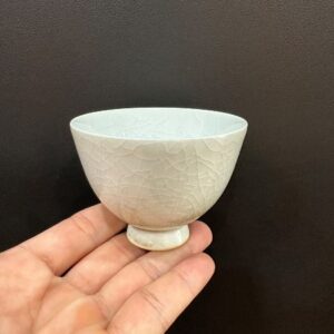 Chén sứ men rạn gốm quân diêu nung củi làm ly trà 85ml CND05