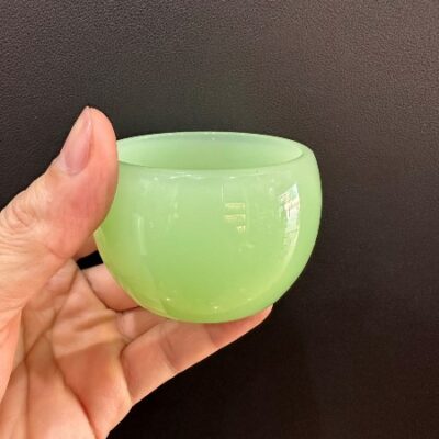 Chén sứ ngọc xanh lam làm ly uống trà 70ml CN06