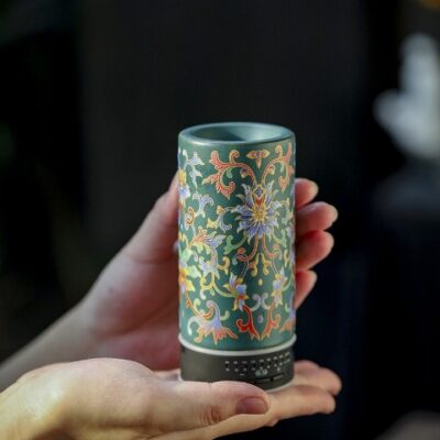 Lư điện xông trầm hương cầm tay mang đi có pin sạc tiện LS10.