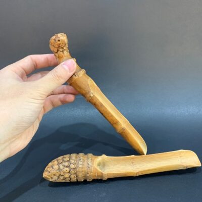 Muỗng xúc trà bằng gốc tre thủ công cao cấp bền đẹp 20-22cm XT16.