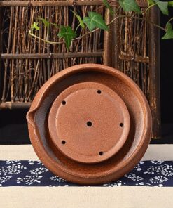 thuyền trà tử sa tráng men dưỡng ấm chứa nước có vòi đẹp DC26.