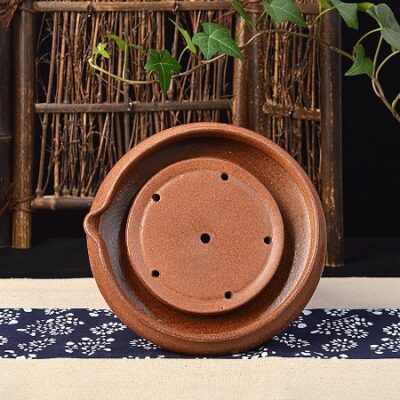 thuyền trà tử sa tráng men dưỡng ấm chứa nước có vòi đẹp DC26.