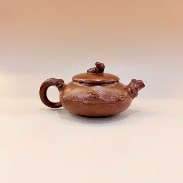 Ấm trà tử sa nê hưng thủ công gốc cây pha trà cực đẹp 200ml AKC63 - Ảnh 2