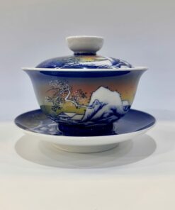 Tiềm trà sứ cảnh đức cao cấp vẽ tay mùa đông đẹp làm chén khải AS51