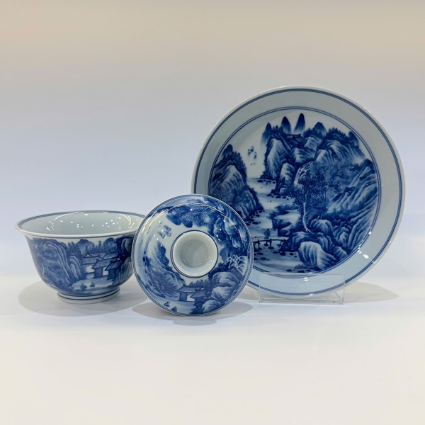 Chén khải sứ cảnh đức cao cấp làm tiềm pha trà có nắp vẽ tay AS55 - Ảnh 5