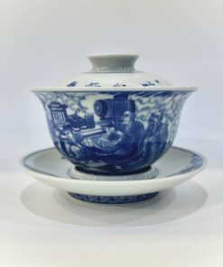 Chén khải sứ cảnh đức cao cấp vẽ tay la hán hàng long làm tiềm trà 230ml AS57.