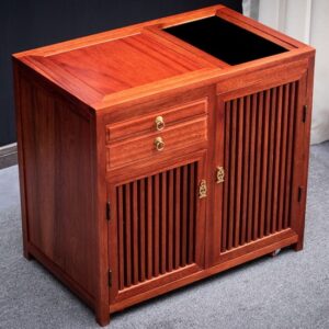 Tủ trà kiêm bàn trà gỗ hương tích hợp cao cấp 64cm.