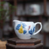 chuyên trà sứ cảnh đức vẽ tay hình gà làm chén tống đẹp 180ml CT42.