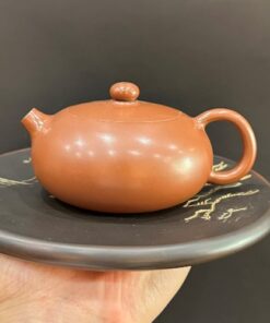 Ấm pha trà tử sa nê hưng tây thi nắp khít lưới lọc tổ ong 200ml thủ công dáng đẹp.