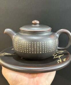 Ấm trà tử sa nê hưng cao cấp biển phúc thủ công quần ẩm 350ml.