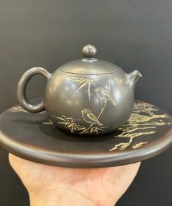 Ấm trà tử sa nê hưng cao cấp dáng tây thi nhỏ đẹp pha 2 người thủ công 150ml.