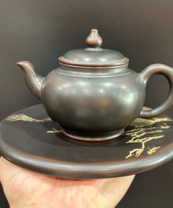 Ấm tử sa nê hưng tiêu anh hỏa biến thủ công trơn cao cấp 250ml AKC241