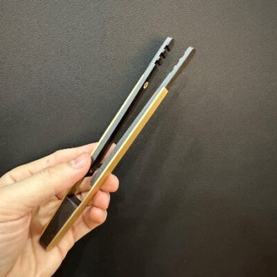 Cây kẹp ly trà gỗ nẹp đồng đẹp cao cấp không bị trơn 18cm GC04.