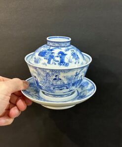 Chén khải sứ cao cấp vẽ tay thủ công đẹp làm tiềm pha trà ngon 230ml AS56.