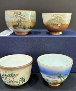 Chén sứ cảnh đức làm ly trà chủ uống trà ngon nung củi vẽ tay cực đẹp 120ml gốm men rạn.