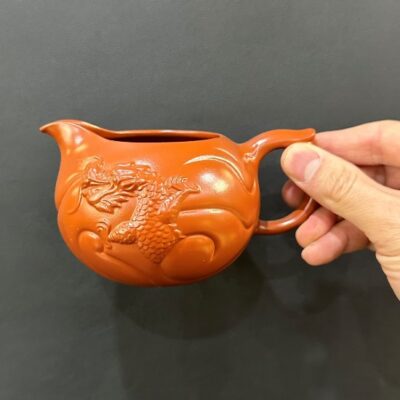 chén tống tử sa chu nê hình rồng cao cấp làm chuyên trà đẹp 350ml.