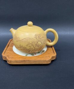 Đế ấm trà gỗ trưng bày bình trà đẹp dáng vuông 14cm DC83.