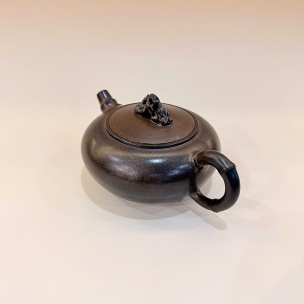 Ấm nê hưng dáng hư biến trúc đoạn nung củi 250ml AKC197 - Ảnh 2