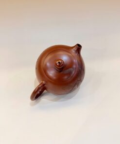 Ấm tử sa nê hưng cỡ nhỏ thủ công dáng tây thi khắc trúc 190ml AKC199