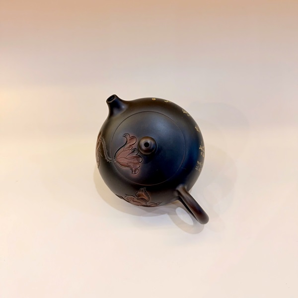 Ấm tử sa nê hưng nhỏ pha trà một người dáng tây thi sen 160ml AKC220 - Ảnh 3