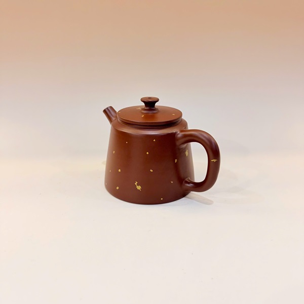 Ấm tử sa nê hưng đức trung cao cấp hoạ tiết vàng đẹp 240ml AKC223 - Ảnh 2