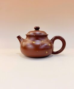 Ấm tử sa nê hưng dung thiên hoạ tiết vảy vàng nhỏ 180ml AKC226