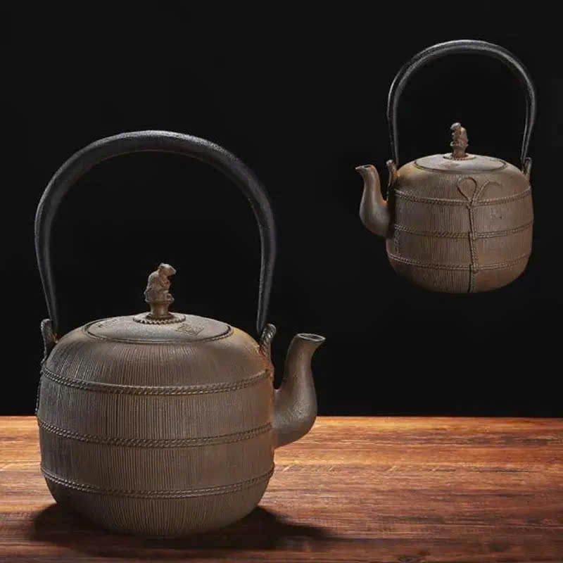 Ấm đun nước tetsubin gang Nhật Bản 1,2L AN05 - Ảnh 2