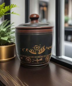 Hũ trà tử sa Nê Hưng Trống đồng 1,2L HT63
