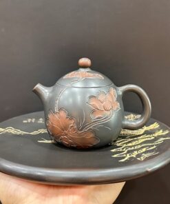 Ấm pha trà cỡ nhỏ cao cấp mini dáng long đán sen  120ml pha trà một hai người.