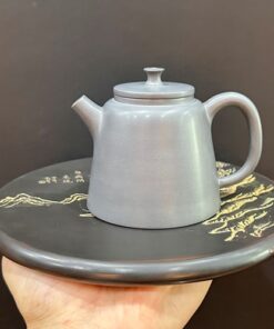 Ấm tử sa nê hưng đức trung thủ công đẹp hỏa biến xanh 230ml pha trà 4 người ngon.