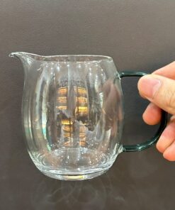 Chén tống thủy tinh cao cấp làm chuyên rót trà quai xanh bền 250ml CT18.