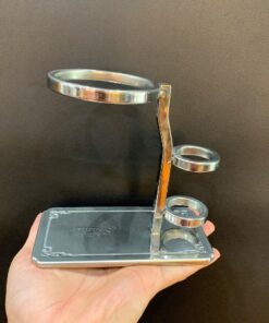 Giá gác lọc trà đặt chén tống bằng inox đẹp cắm được chổi GL03.