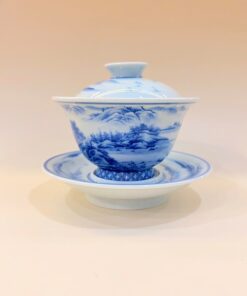 Chén khải cảnh đức cao cấp sơn thủy làm tiềm trà cao cấp 220ml AS59