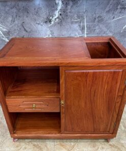 Tủ bếp gỗ hương để ghép với bếp điện đun nước pha trà