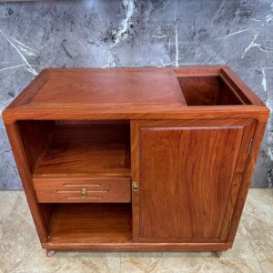 Tủ bếp gỗ hương để ghép với bếp điện đun nước pha  trà