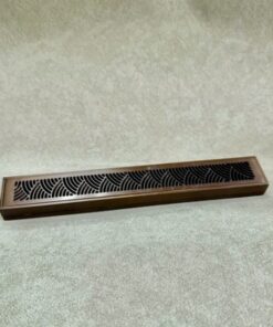 Lư đốt trầm hương đồng nguyên chất dùng đốt nhang tăm 20cm LD43