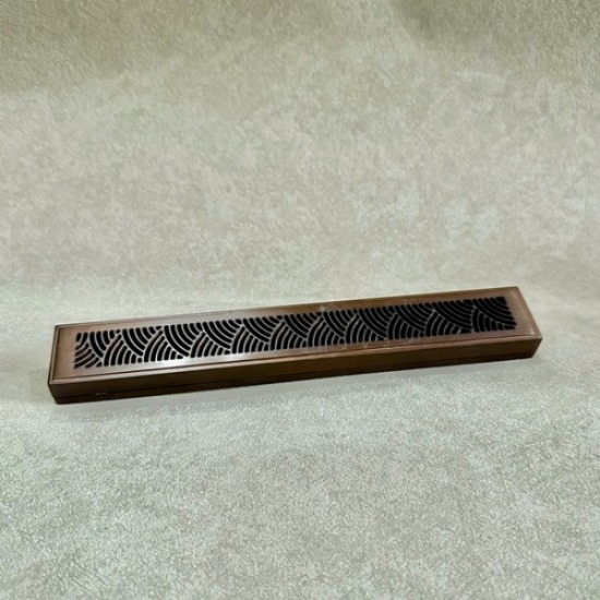 Lư đốt trầm hương đồng nguyên chất dùng đốt nhang tăm 20cm LD43