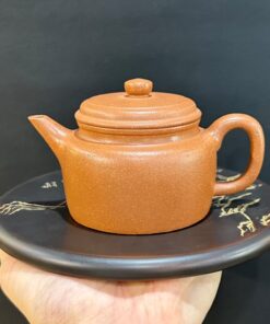 Ấm trà tử sa nguyên khoáng đất cũ thủ công dáng đức trung đẹp pha trà ngon 230ml.