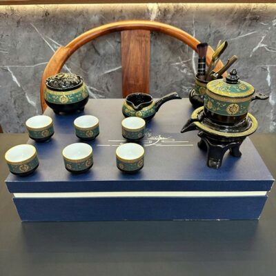 Bộ ấm trà cối xay đẹp pha trà ngon tiện lợi gốm phỏng cổ đẹp pha trà tiện lợi.